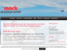 Tablet Screenshot of mack-mountain-sport.de